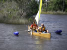 BSD Classic Canoe Sail rig on canoe
