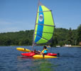 BSD in Chicago kayak sailing with BSD Batwing Sails- June 2011