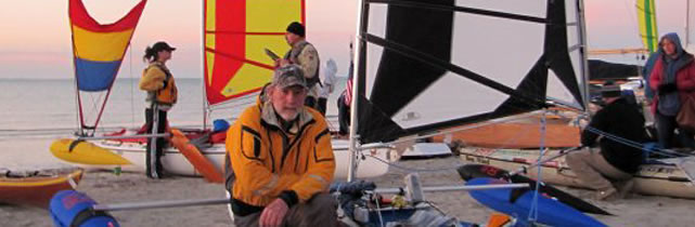 launching at the Everglades Challenge with BSD Batwing kayak sails