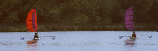 kayak sailing with BSD Batwing kayak sails